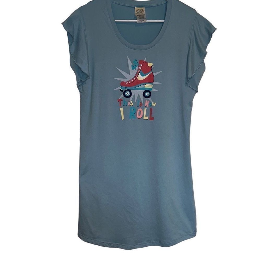 Ladies Size XS Nite Nite By Munki Munki "This Is How I Roll" Sleepshirt